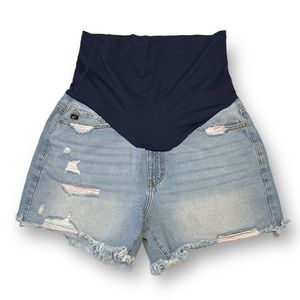 KanCan Pink Blush Maternity Jean Shorts Size 30